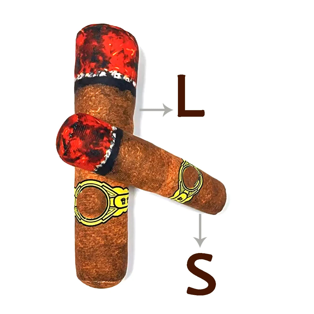 Cigar Plush Chew Toy